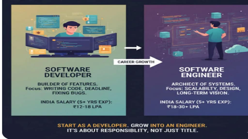 software developer vs software engineer