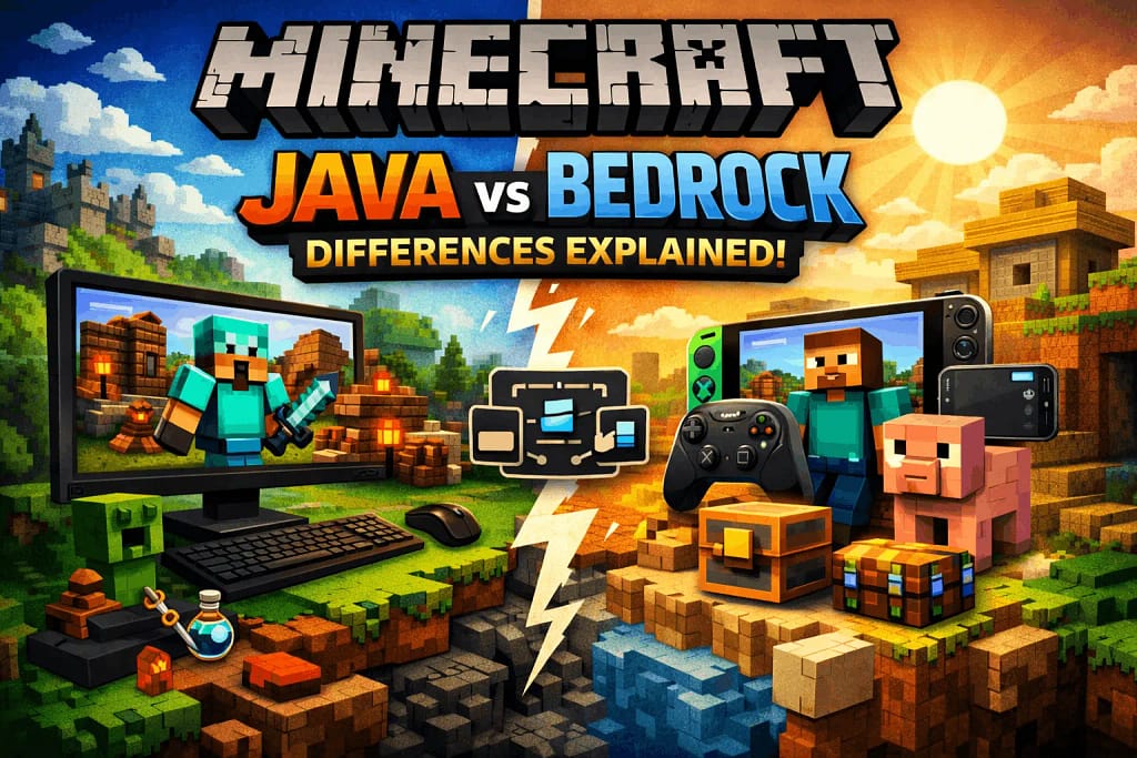 minecraft java vs bedrock differences