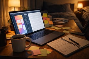 Late Nights, College Stress, and Accidentally Finding AI Tools 6 Design content work