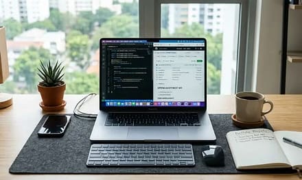 How to Start Freelancing as a Java Developer: 7 Honest Steps That Work in 2026 4 Spring Boot REST API project shown on laptop screen for Java developer portfolio