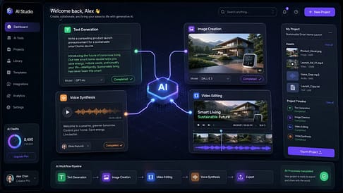 What Are Generative AI Tools? Beginner Guide + Top Examples (2026) 4 difference between generative AI and traditional AI visual comparison