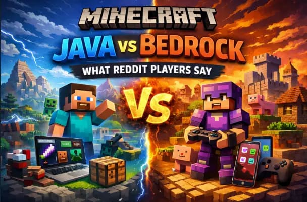 Minecraft Java vs Bedrock Reddit Opinions: What Real Players Say 3 Minecraft Java vs Bedrock Reddit