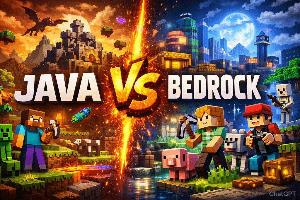 Minecraft Java vs Bedrock edition 2026: A Beginner’s Buying Guide 2 Minecraft Java vs Bedrock edition