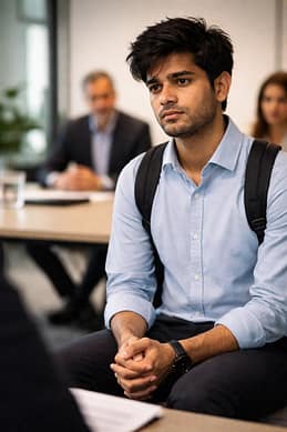 Why Freshers Fail Tech Interviews Even After Knowing Basics 5 Interview pressure