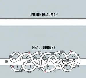 Google Software Engineer Roadmap 2026: Real Fresher Experience 3 software engineer roadmap vs real journey for freshers