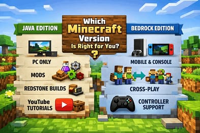 Minecraft Java vs Bedrock Differences: 10 Shocking Facts Most Players Miss 5 minecraft java vs bedrock differences for beginners choosing between pc, console, and mobile gameplay