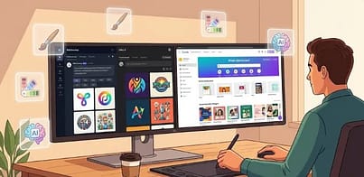 5 Ways AI Tools Help Students and Freshers Work Smarter 2026 6 AI graphic design generating logos, thumbnails, and posts