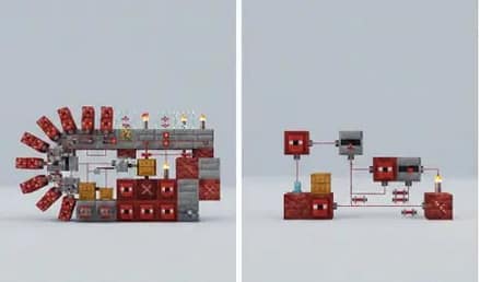 Minecraft Java vs Bedrock Reddit Opinions: What Real Players Say 4 Minecraft redstone mechanism comparison between Java and Bedrock editions