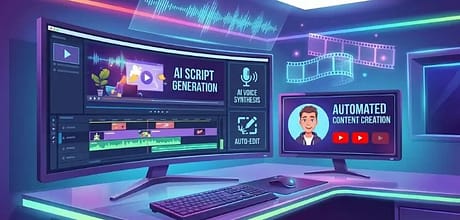 5 Ways AI Tools Help Students and Freshers Work Smarter 2026 5 AI creating YouTube videos with scripts, voice, and visuals