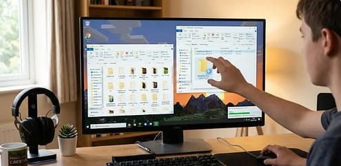 Minecraft Java Mods: 5 Simple Steps to Install Them Safely 4 User backing up Minecraft world folder before installing mods in Java Edition